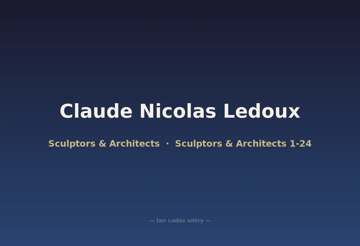 Claude Nicolas Ledoux
